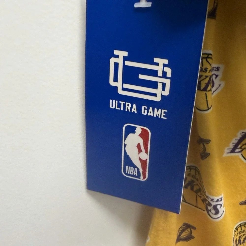 LOS‎ ANGELES LAKERS MENS SLEEP LOUNGE PAJAMA PANT XL POLYESTER YELLOW